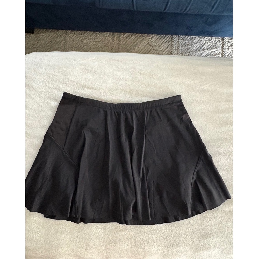 Athleta Match Point Skort Black Athletic Tennis Golf Running Skirt Womens Small